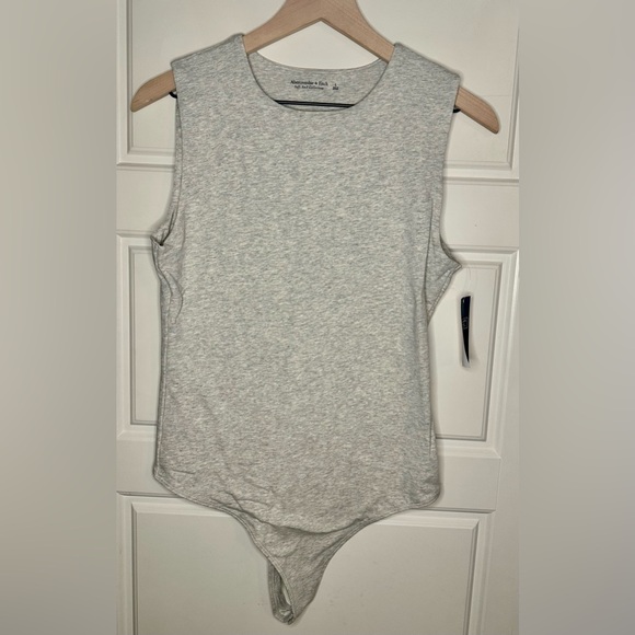 Abercrombie & Fitch Tops - Abercrombie & Fitch Light Gray Bodysuit